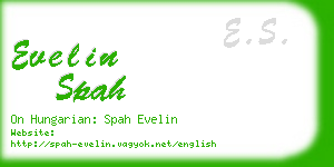 evelin spah business card